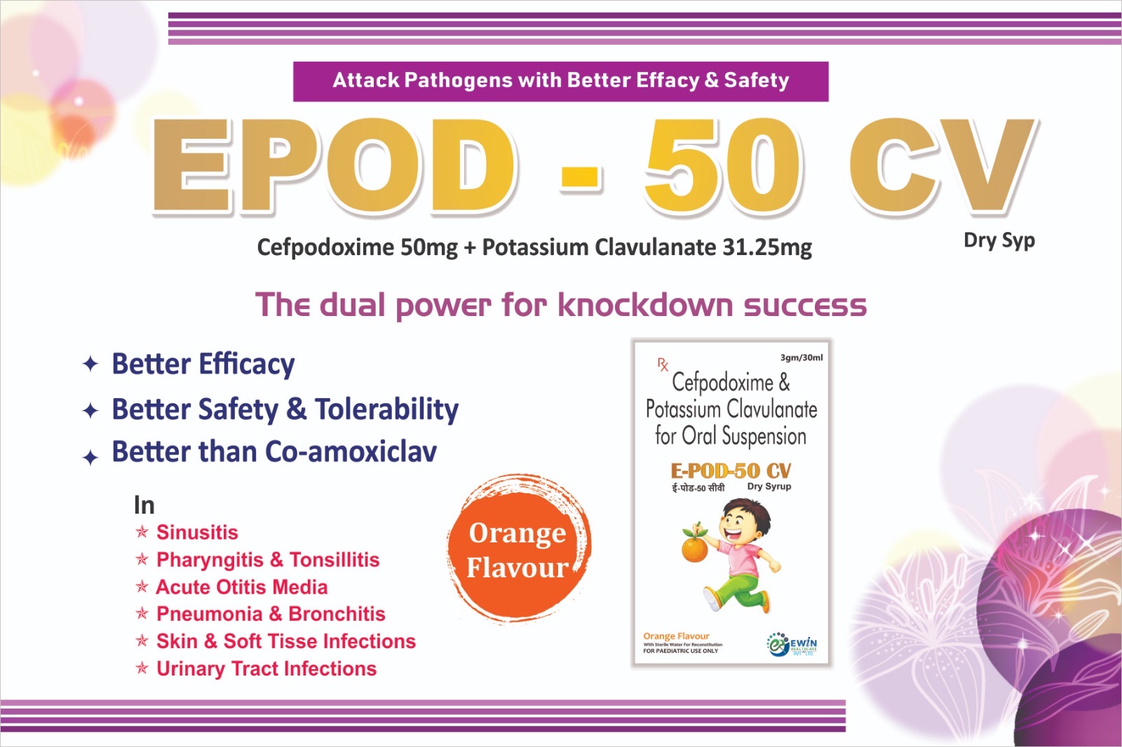 EPOD-50 CV pharmaceutical product creative